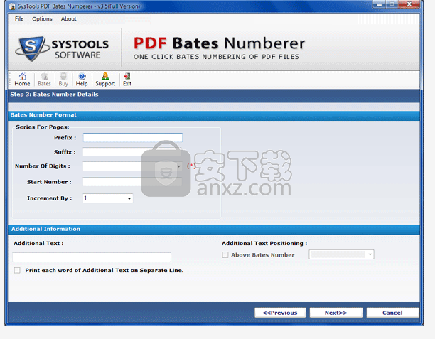 SysTools PDF Bates Numberer(PDF贝茨编号添加工具)