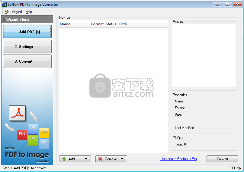 Softdiv PDF to Image Converter(PDF转图片转换器)