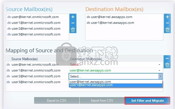 Office 365 to Amazon WorkMail(邮箱数据迁移工具)