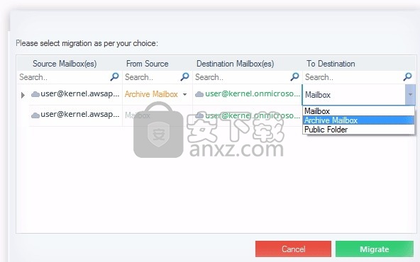 Amazon WorkMail to Office 365(邮箱数据迁移工具)