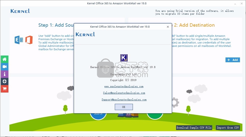 Office 365 to Amazon WorkMail(邮箱数据迁移工具)