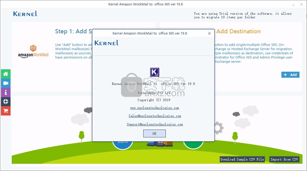 Amazon WorkMail to Office 365(邮箱数据迁移工具)