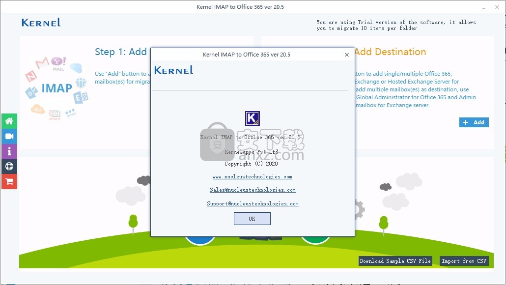 Kernel IMAP to Office 365(IMAP文件迁移工具)