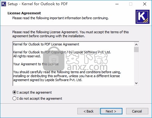 Kernel for Outlook to PDF(文件格式转换工具)