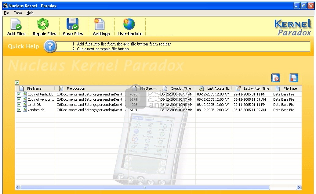 Paradox Database Repair(数据库修复工具)