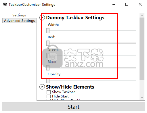 TaskbarCustomizer(任务栏透明度调整软件)