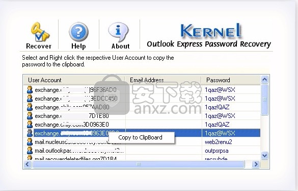 Outlook Express Password Recovery(密码恢复工具)