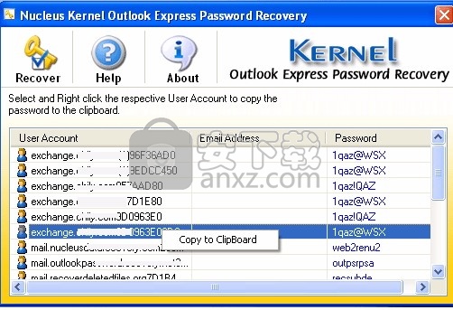 Outlook Express Password Recovery(密码恢复工具)