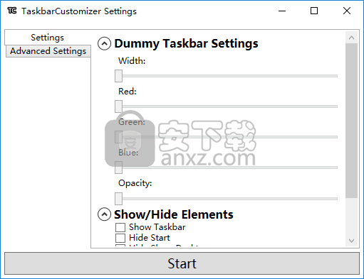 TaskbarCustomizer(任务栏透明度调整软件)