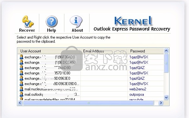 Outlook Express Password Recovery(密码恢复工具)