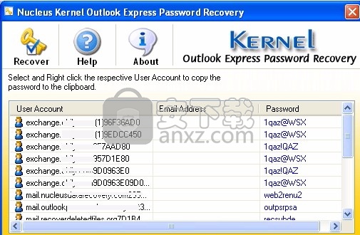 Outlook Express Password Recovery(密码恢复工具)