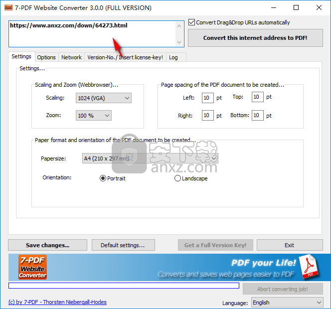 7-PDF Website Converter(网页转PDF软件)