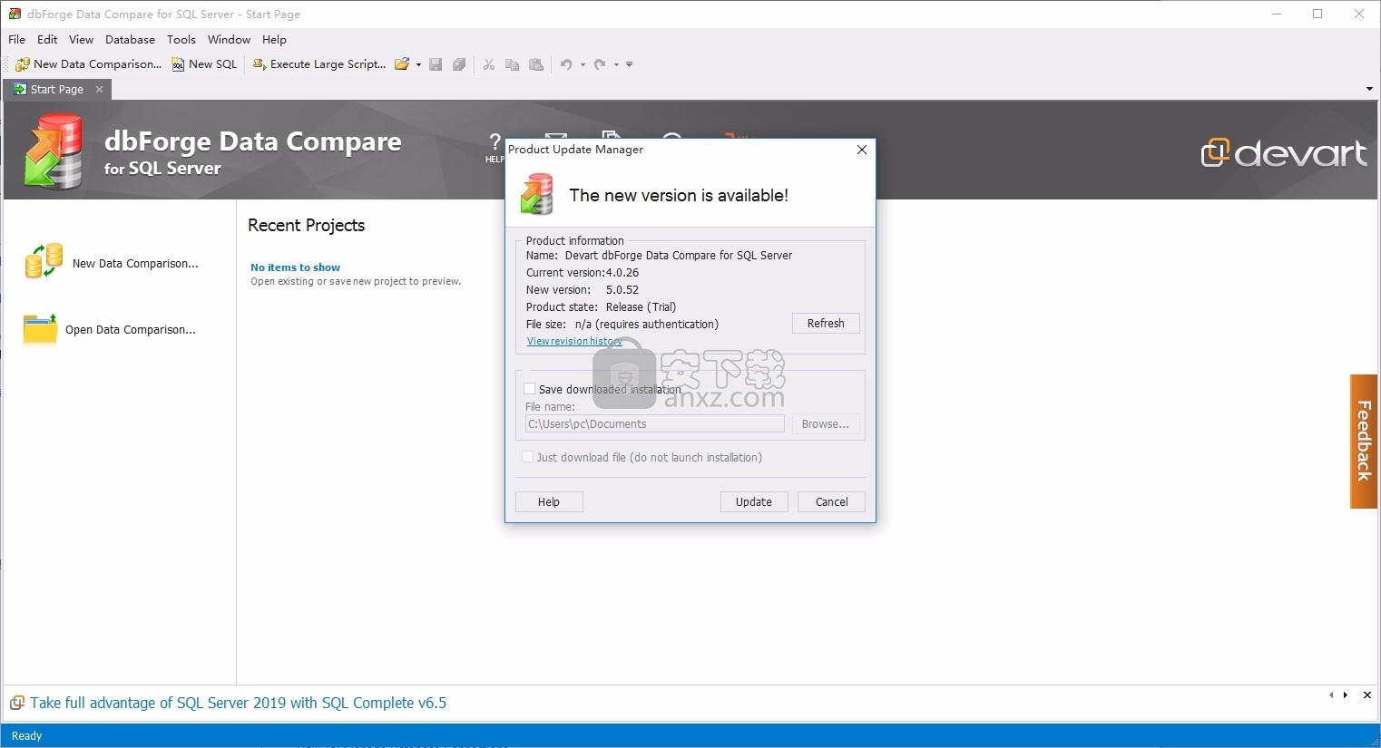 Data Compare for SQL Server(数据并比较工具)