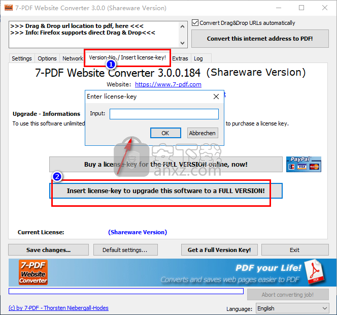 7-PDF Website Converter(网页转PDF软件)