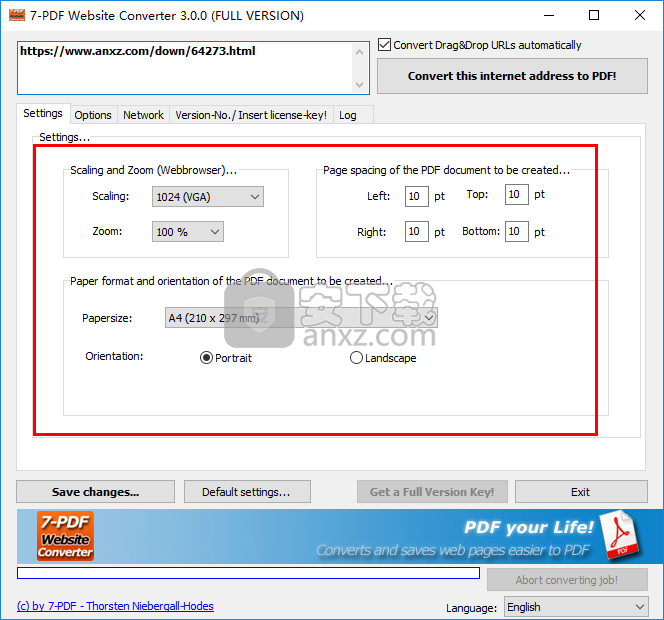 7-PDF Website Converter(网页转PDF软件)