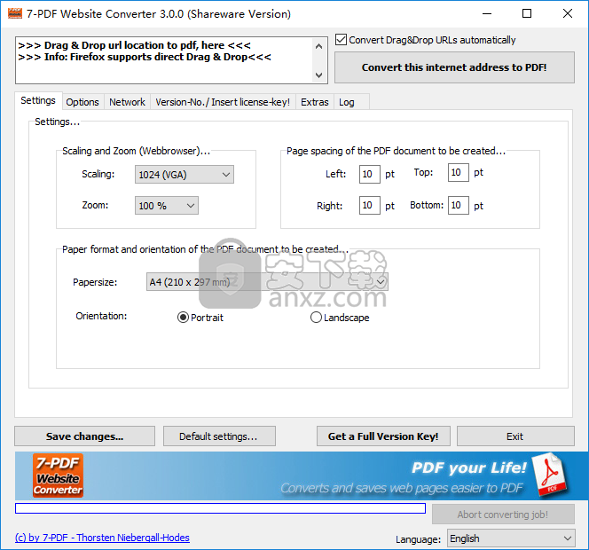 7-PDF Website Converter(网页转PDF软件)