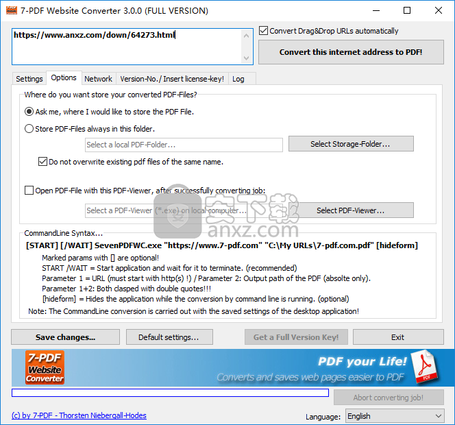 7-PDF Website Converter(网页转PDF软件)