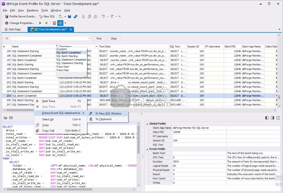 Event Profiler for SQL Server(数据收集与分析工具)