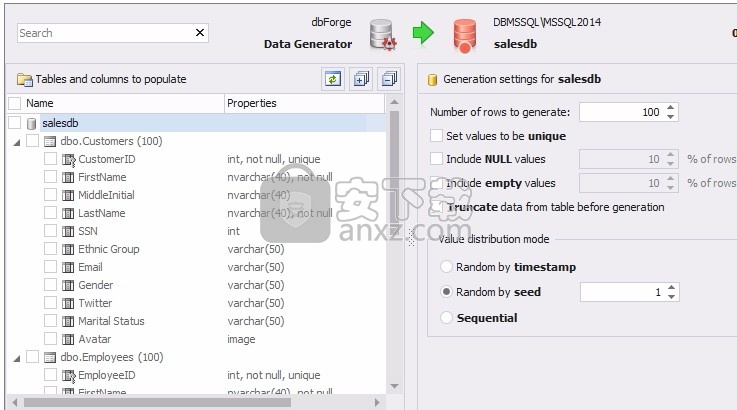 Data Generator for MySQL(MySQL数据生成器)