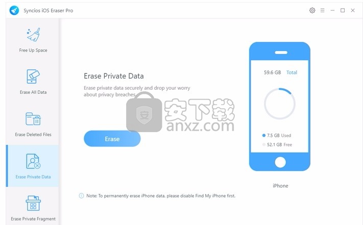 Syncios iOS Eraser Professional(数据彻底清理工具)