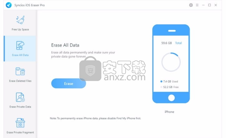 Syncios iOS Eraser Professional(数据彻底清理工具)