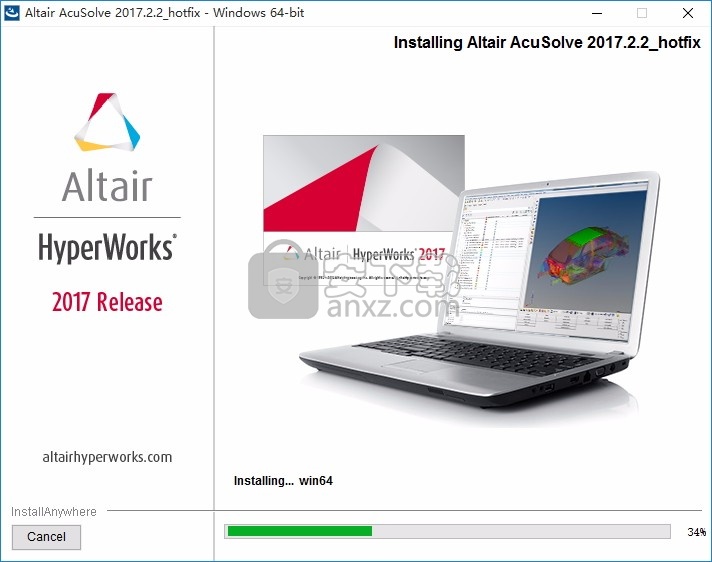 Altair HW AcuSolve 2017(流体动力学模拟计算软件)