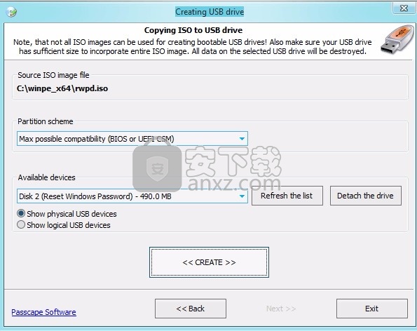 Reset Windows Password(电脑系统密码重置工具)