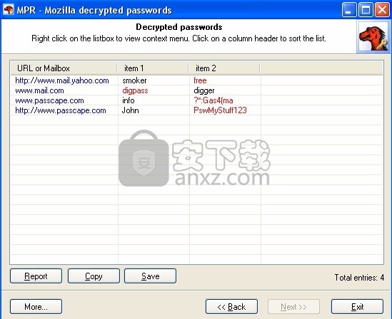 Mozilla Password Recovery(Mozilla密码恢复工具)