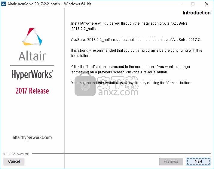 Altair HW AcuSolve 2017(流体动力学模拟计算软件)