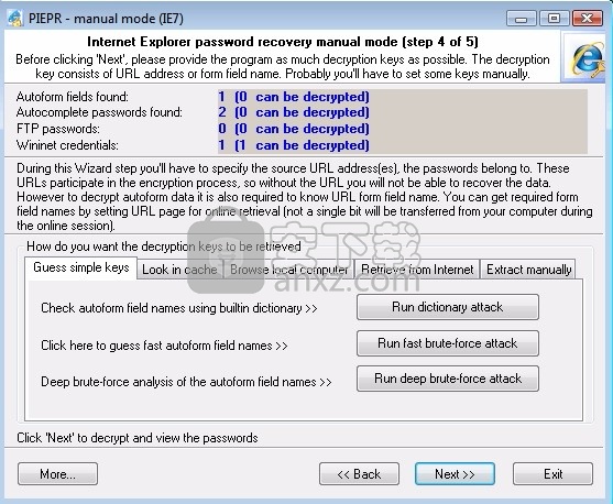 Internet Explorer Password Recovery(密码恢复)
