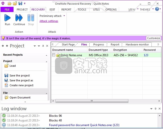 OneNote Password Recovery(OneNote密码恢复)