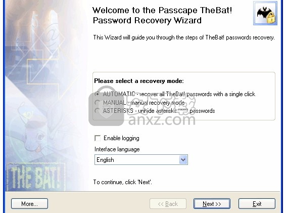 TheBat Password Recovery(丢失密码找回工具)