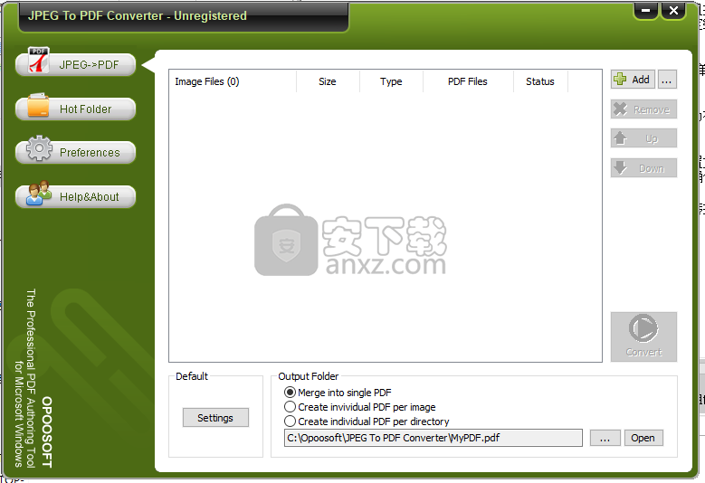 OpooSoft JPEG To PDF Converter(JPEG转PDF转换器)