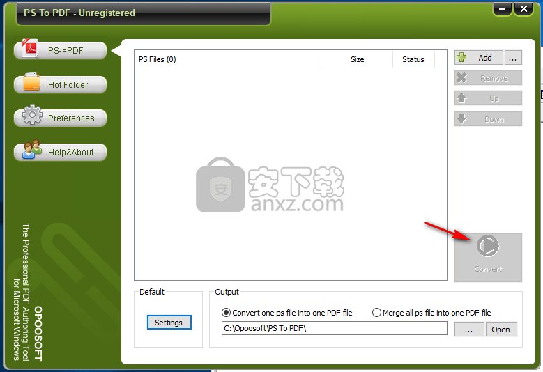 Opoosoft PS To PDF(PS转PDF转换器)