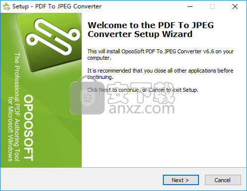 OpooSoft PDF To JPEG Converter(PDF转JPEG转换器)