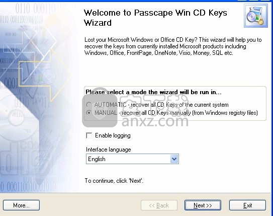 Passcape Win CD Keys(CD密钥恢复工具)