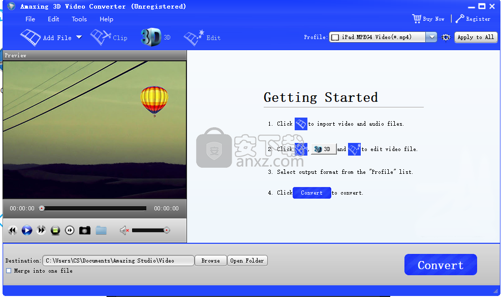 Amazing 3D Video Converter(3D视频转换器)