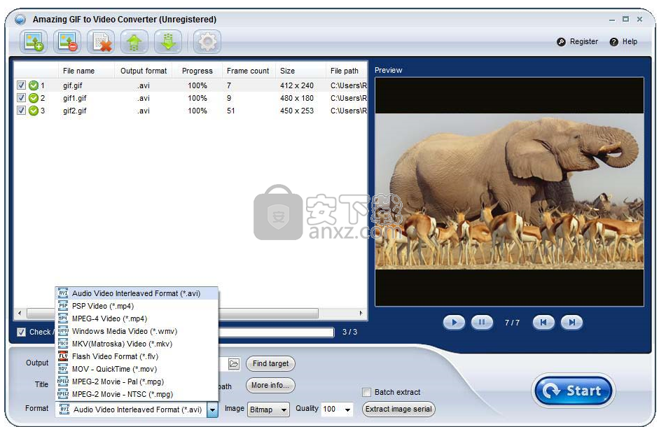 Amazing GIF to Video Converter(GIF转视频软件)