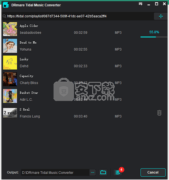 DRmare Tidal Music Converter(Tidal音乐转换器)