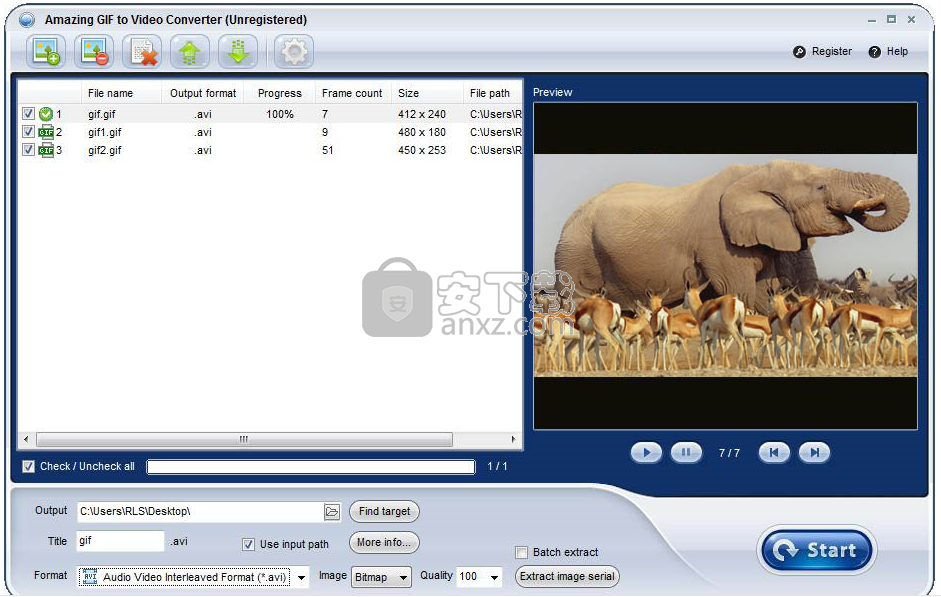 Amazing GIF to Video Converter(GIF转视频软件)