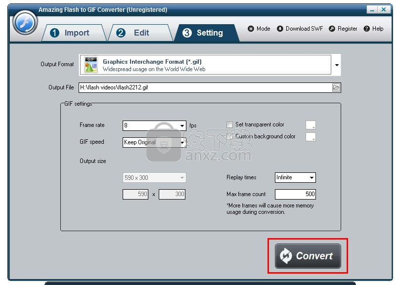 Amazing Flash to GIF Converter(flash转gif转换器)