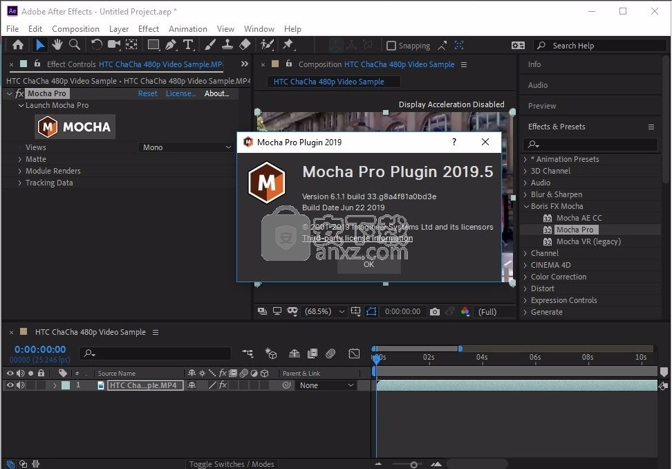 Mocha Pro Plug ins for Adobe 2019(图像处理插件)