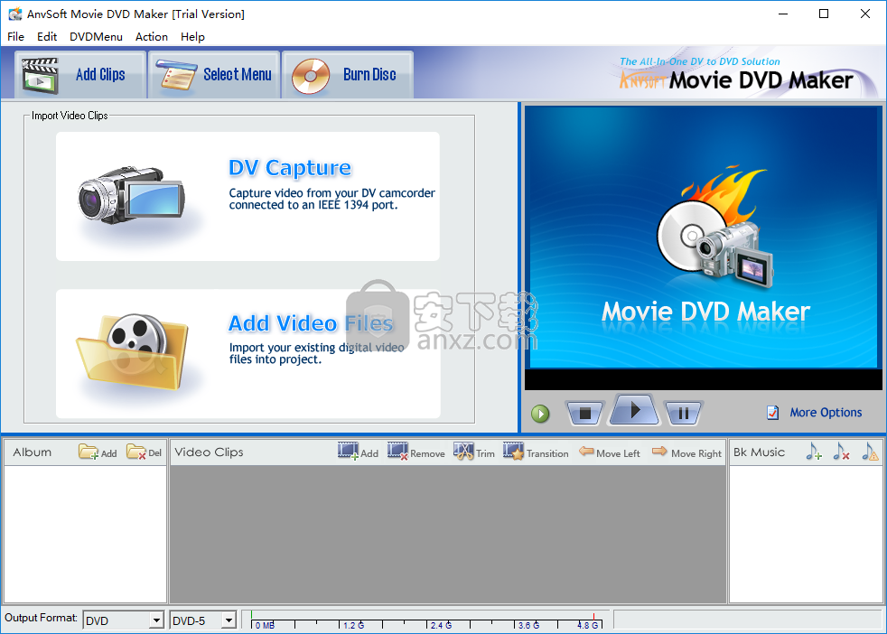 AnvSoft Movie DVD Maker(视频dvd刻录软件)