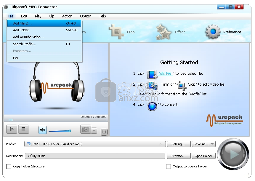 Bigasoft MPC Converter(MPC格式转换器)