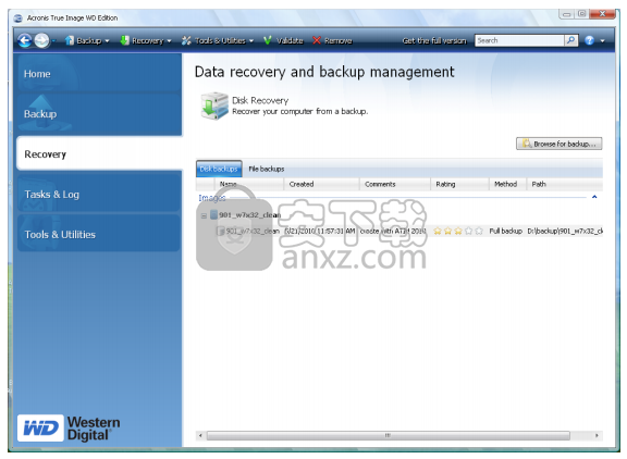 西数硬盘备份软件(Acronis True Image WD Edition)