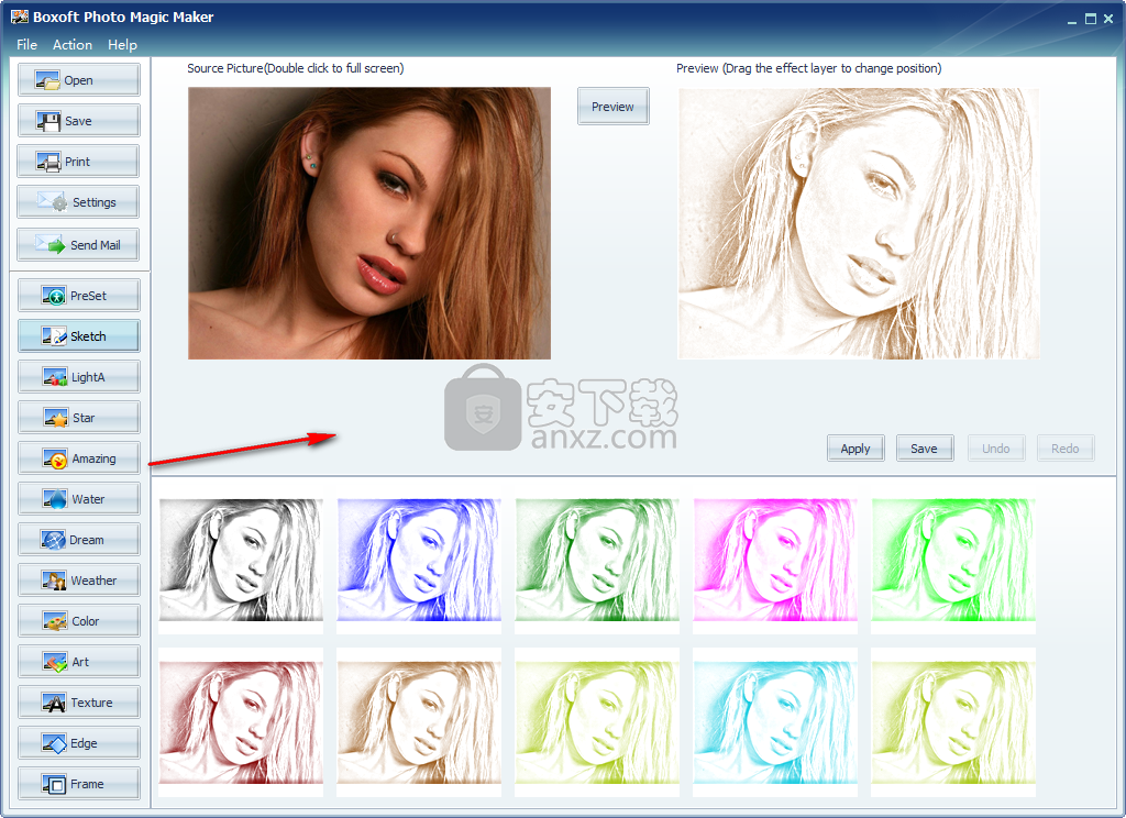 Boxoft Photo Magic Maker(免费照片装饰工具)