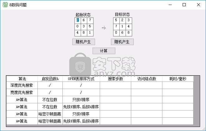 智能搜索算法教学实验系统