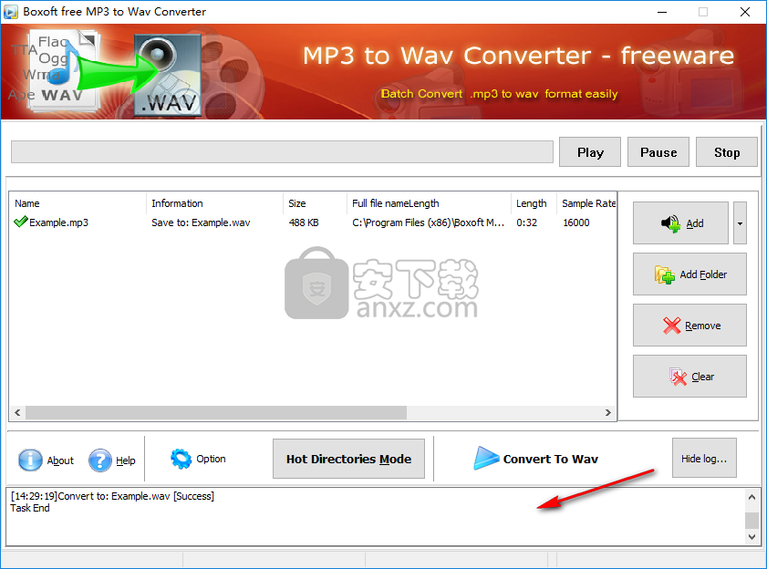 Boxoft MP3 to WAV Converter(mp3转wav转换器)