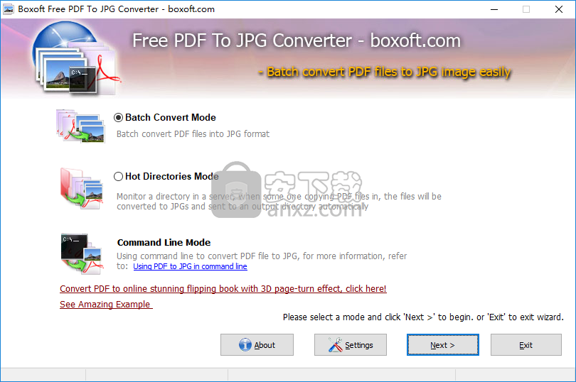 Boxoft PDF To JPG Converter(PDF转JPG转换器)