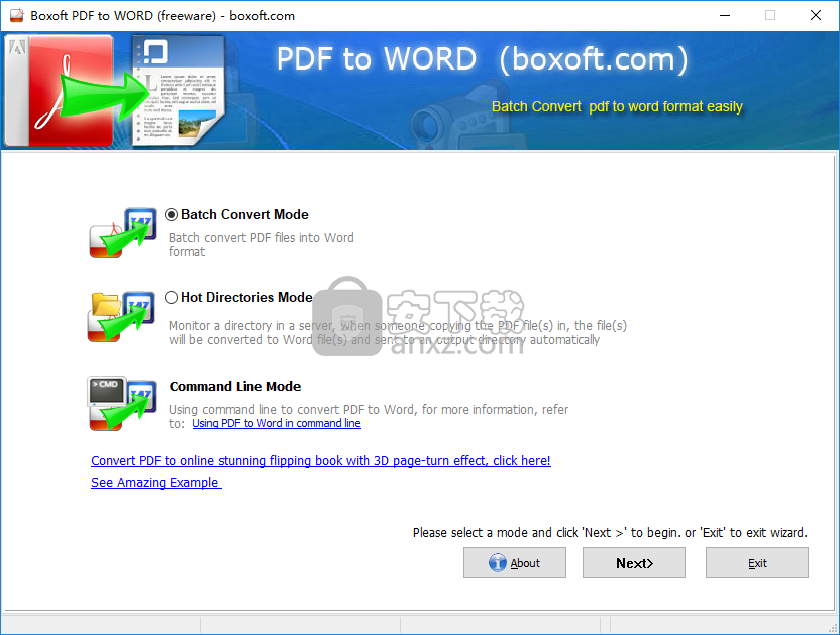 Boxoft PDF to Word(PDF转Word转换器)
